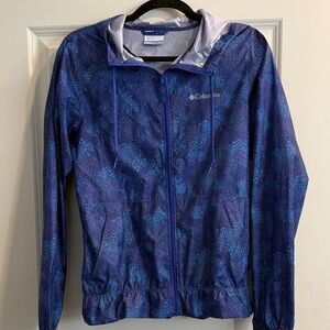 Columbia Blue and Purple Windbreaker